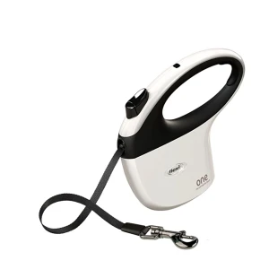 Flexi One szalagos póráz Fekete-Fehér S 5m/15kg
